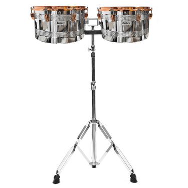 Timbales Century Cntl003-i Vaso Largo 14 Y 15 Pulgadas Con Cencerro